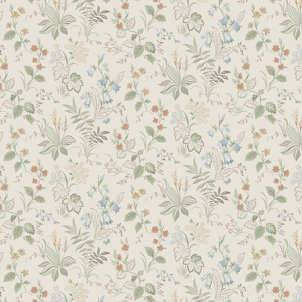 Folklore Wallpaper - Pearl Grey - Boråstapeter - 3261 - Premier Wallcovering