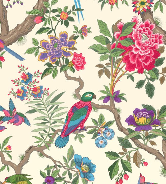 Fontainebleau Wallpaper - Multi on Parchment - 99/12050 - Cole & Son - Premier Wallcovering