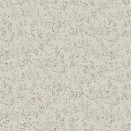 Forest Friends Wallpaper - Taupe - Boråstapeter - 6922 - Premier Wallcovering