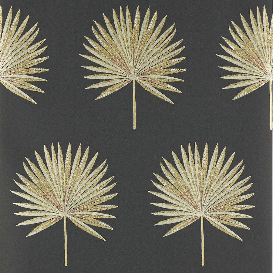 Fortunei Wallpaper - Black/Gold - J182W - 06 - Jane Churchill