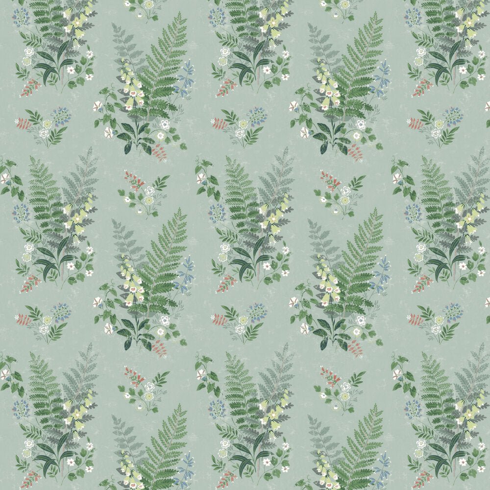 Foxglove Wallpaper - Green - Boråstapeter - 7221 - Premier Wallcovering