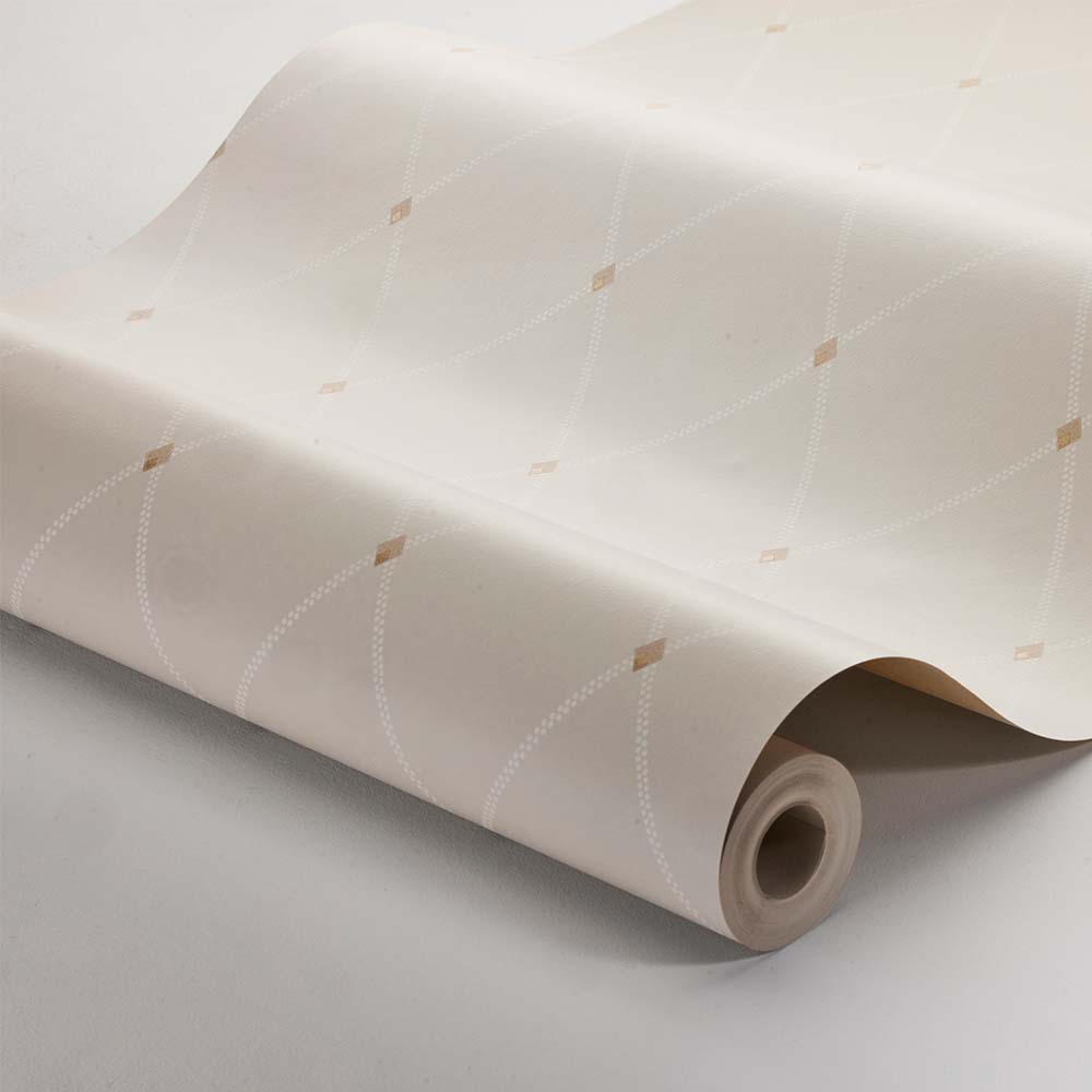 Fredrik Wallpaper - Cream/ Gold - Boråstapeter - 3281 - Premier Wallcovering