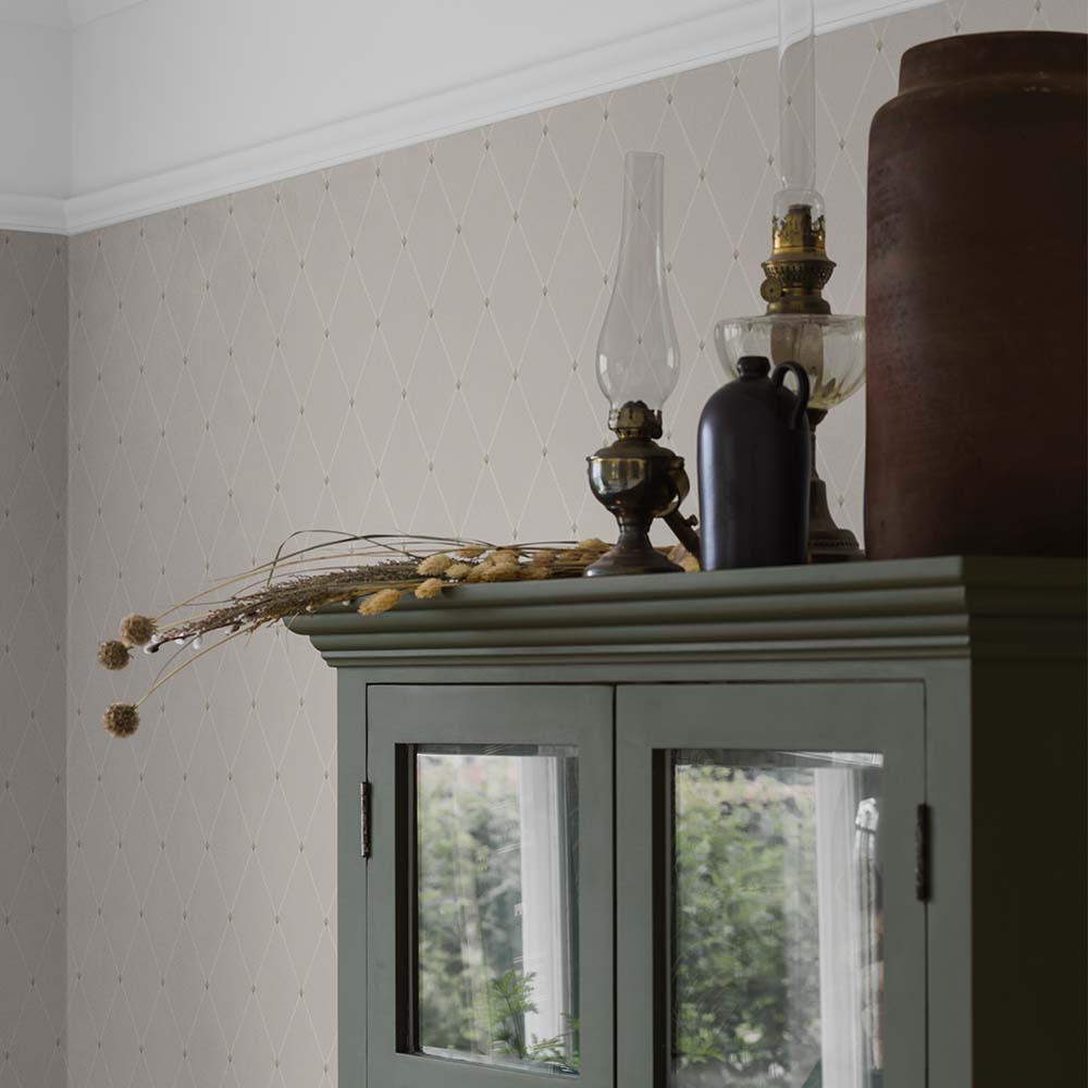 Fredrik Wallpaper - Grey/ Gold - Boråstapeter - 3280 - Premier Wallcovering