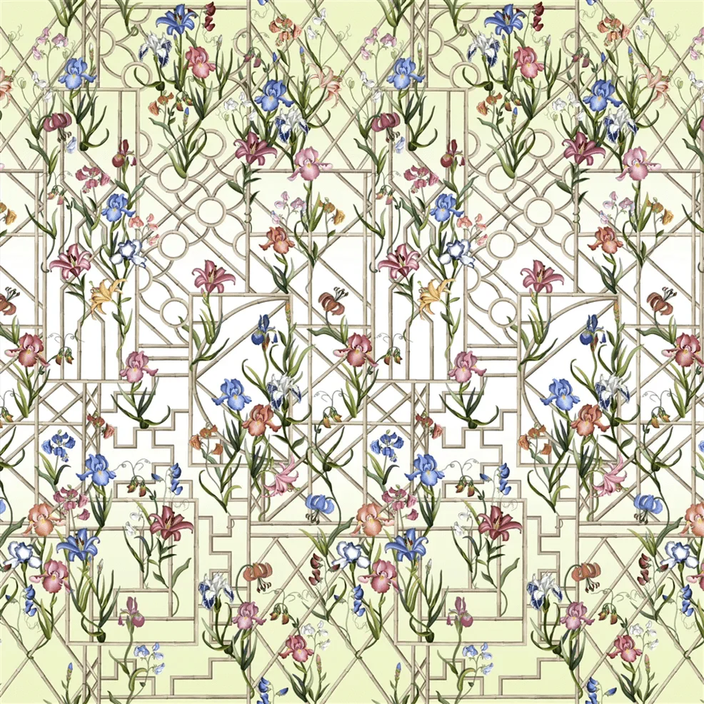 Fretwork Garden Panoramic Wallpaper