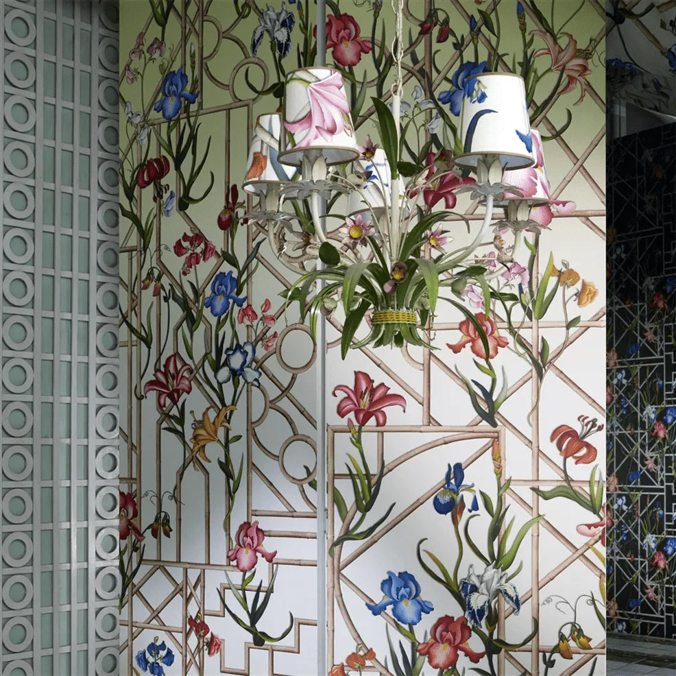 Fretwork Garden Panoramic Wallpaper