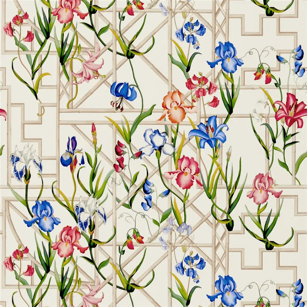 Fretwork Garden Wallpaper