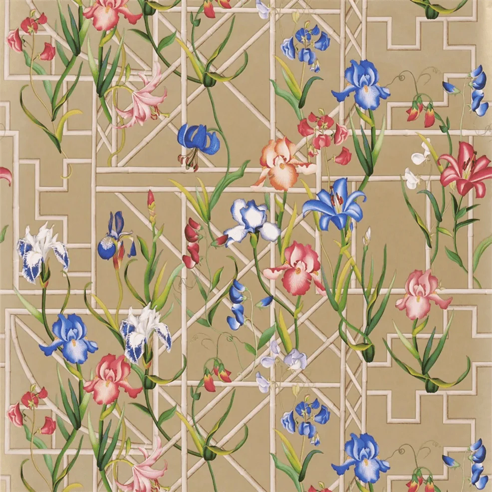 Fretwork Garden Wallpaper