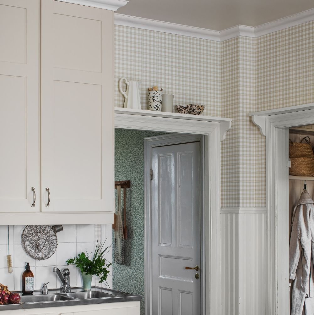 Frida Wallpaper - Beige - Boråstapeter - 7675 - Premier Wallcovering