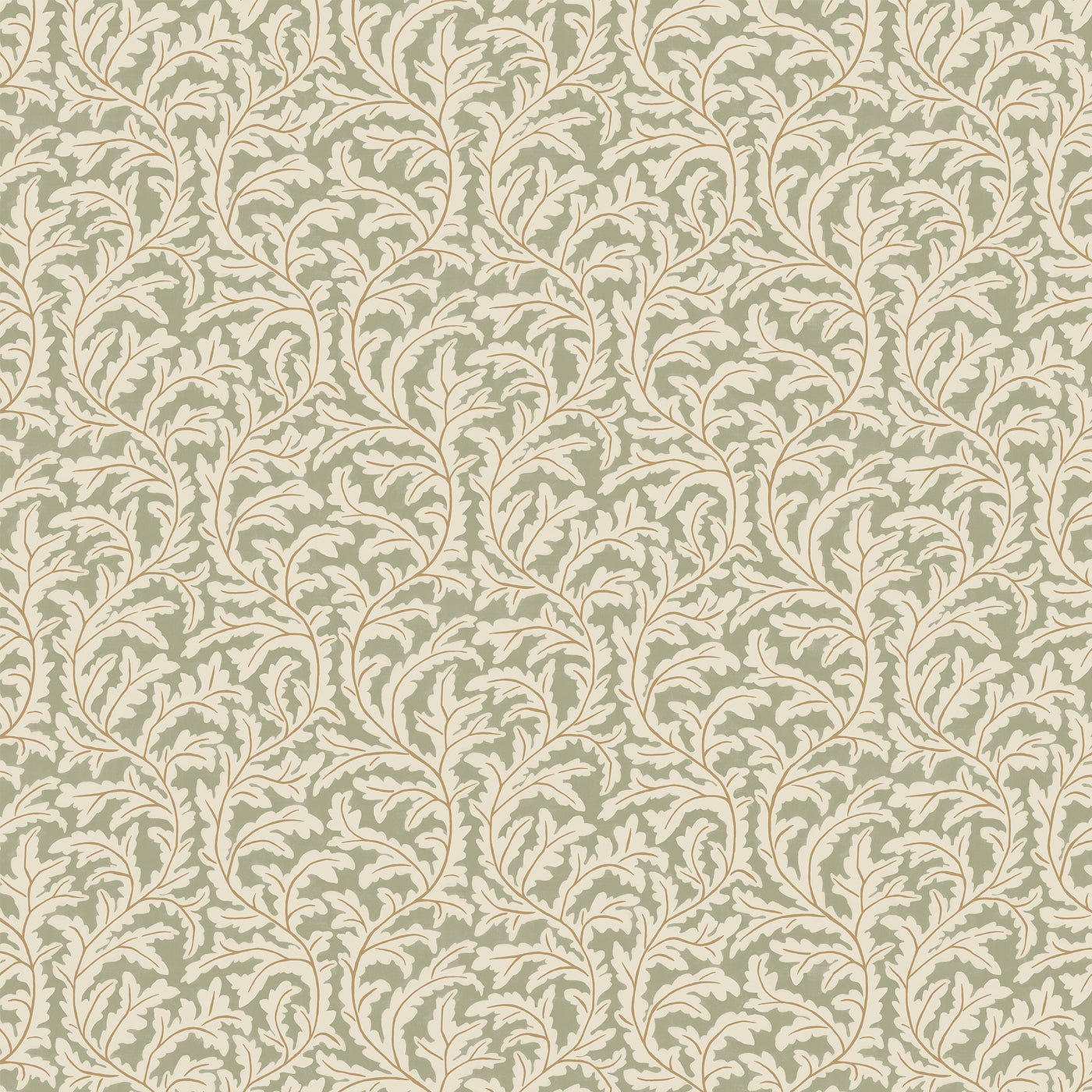 Frond Ogee Wallpaper - Sage - Josephine Munsey - JMW-102521 - Premier Wallcovering