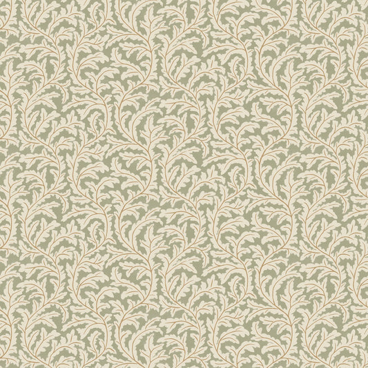 Frond Ogee Wallpaper - Sage - Josephine Munsey - JMW-102521 - Premier Wallcovering