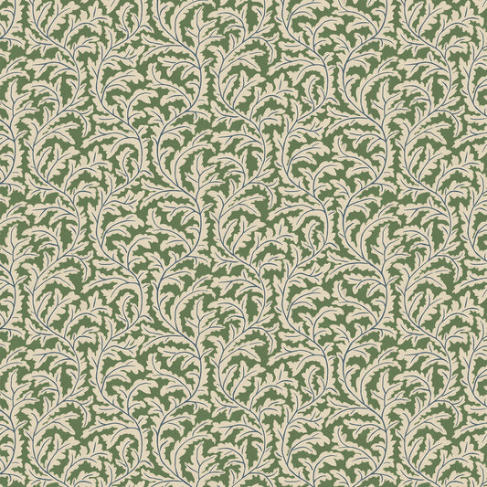 Frond Ogee Wallpaper - Brookes Green and Edge Sand - Josephine Munsey - JMW-102501 - Premier Wallcovering