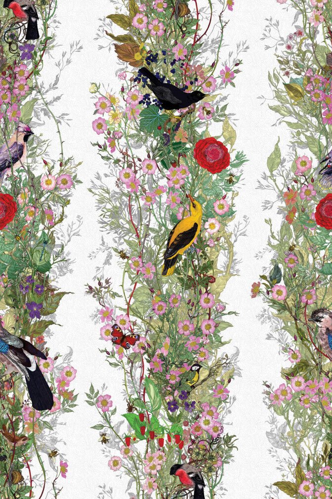 Fruit Looters Wallpaper - Alabaster - Timorous Beasties - BTN/TFL/TXMT/01 - Premier Wallcovering