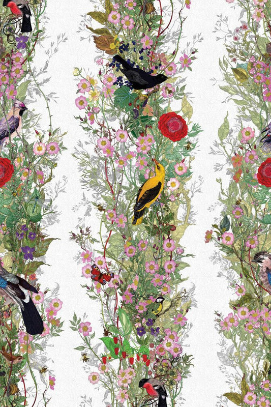 Fruit Looters Wallpaper - Alabaster - Timorous Beasties - BTN/TFL/TXMT/01 - Premier Wallcovering