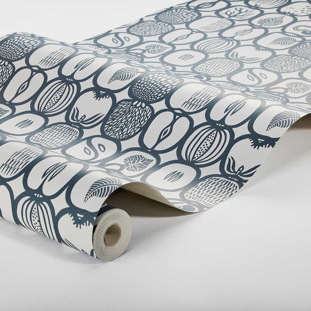 Fruktlada Wallpaper - Navy - Boråstapeter - 1973 - Premier Wallcovering