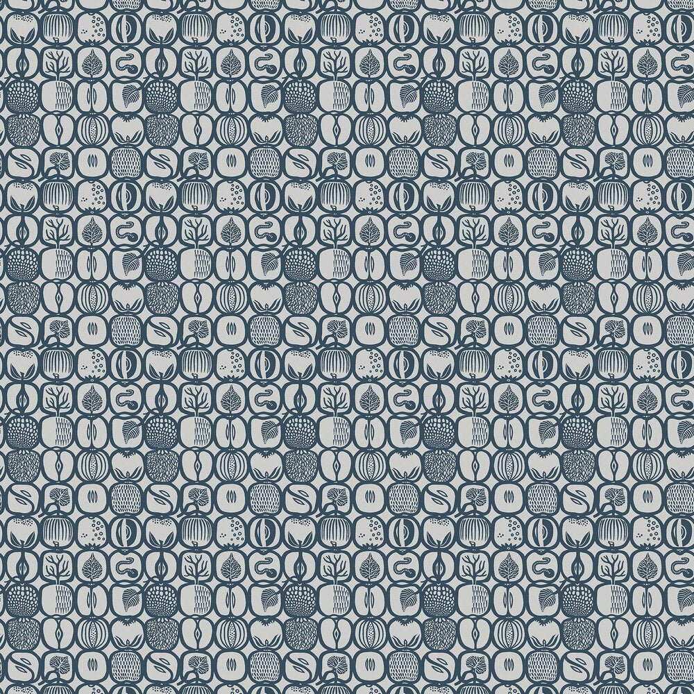 Fruktlada Wallpaper - Navy - Boråstapeter - 1973 - Premier Wallcovering