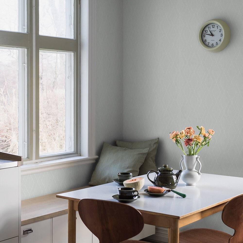 Garbo Wallpaper - Pale Turquoise - Boråstapeter - 2015 - Premier Wallcovering