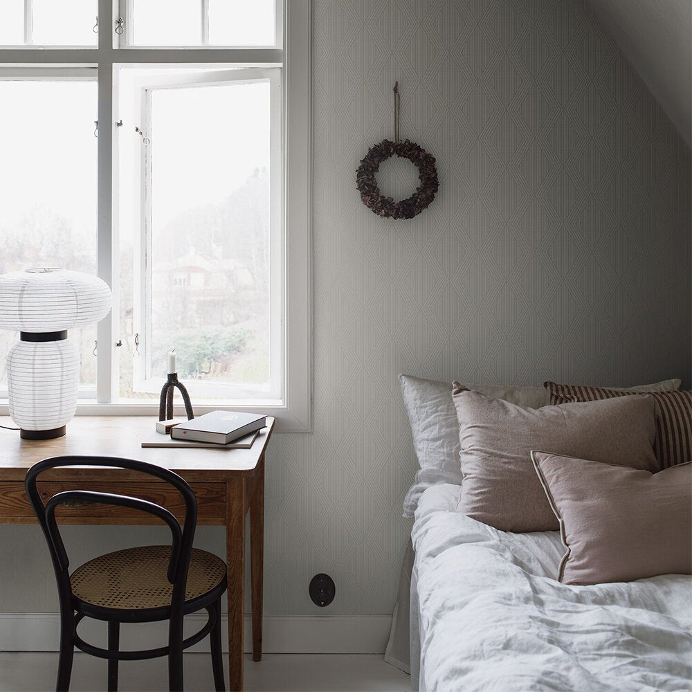 Garbo Wallpaper - Pearl White - Boråstapeter - 2016 - Premier Wallcovering