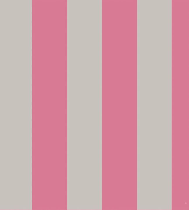 Glastonbury Stripe Wallpaper - Fuchsia & Linen - 110/6031 - Cole & Son - Premier Wallcovering