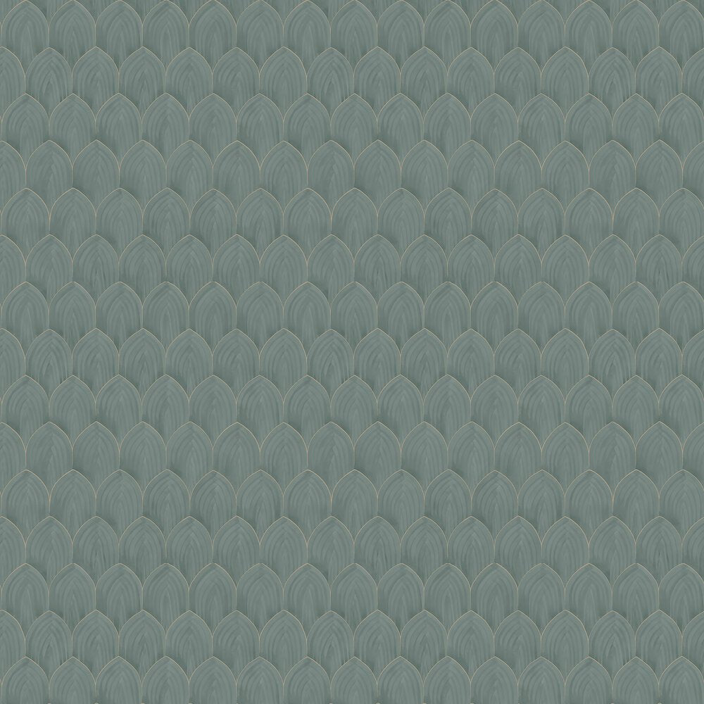 Golden Arches Wallpaper - Teal - Boråstapeter - 4276 - Premier Wallcovering