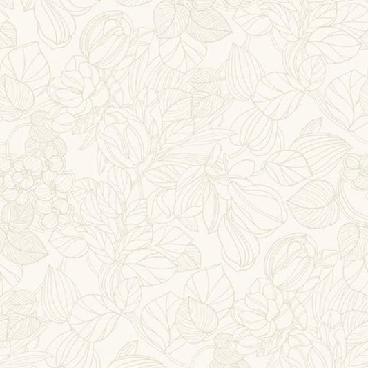 Gravure 1930 Wallpaper - Blanc - Casadeco - 85720010 - Premier Wallcovering