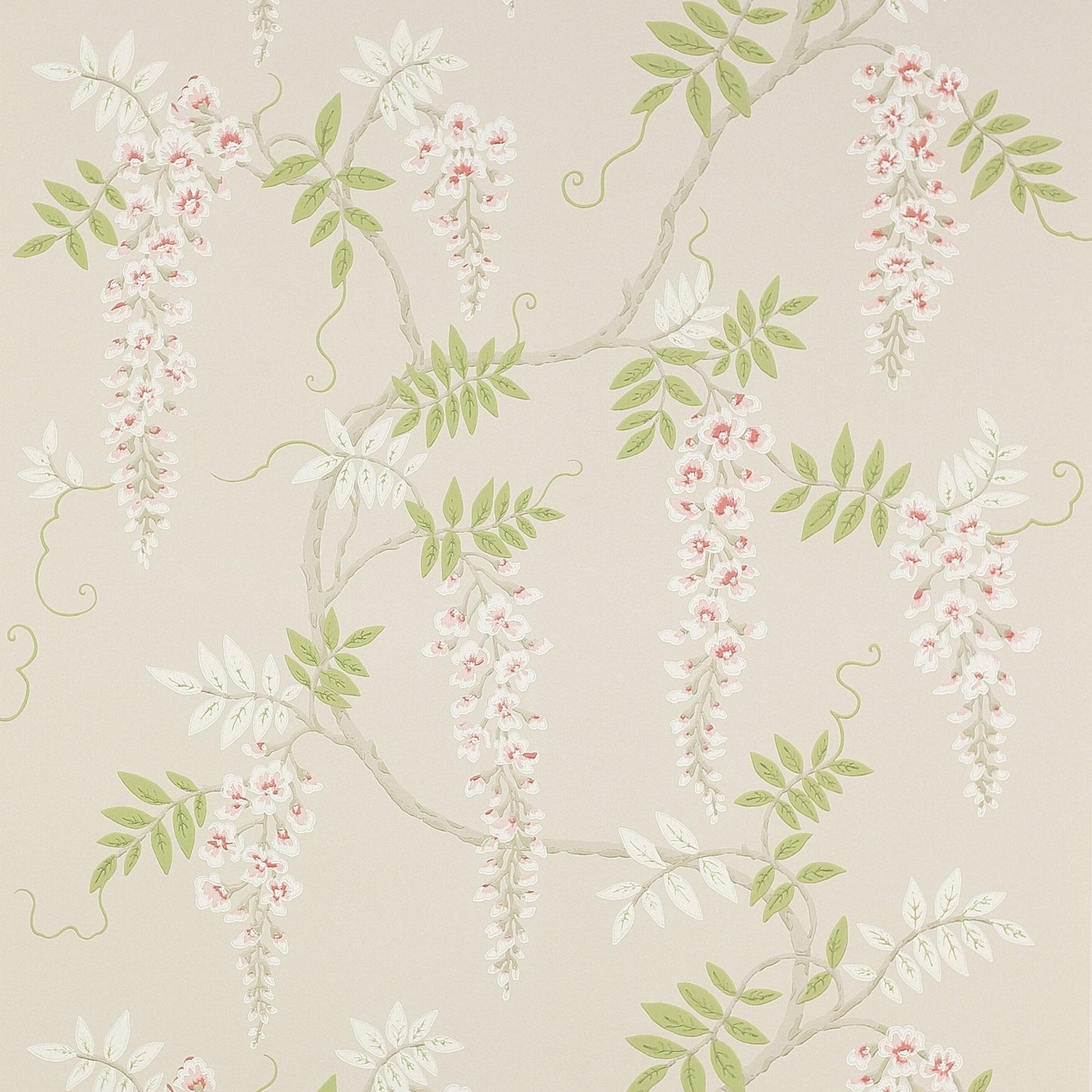 Grayshott Wallpaper - Pink/Green - Colefax & Fowler - W7005 - 04