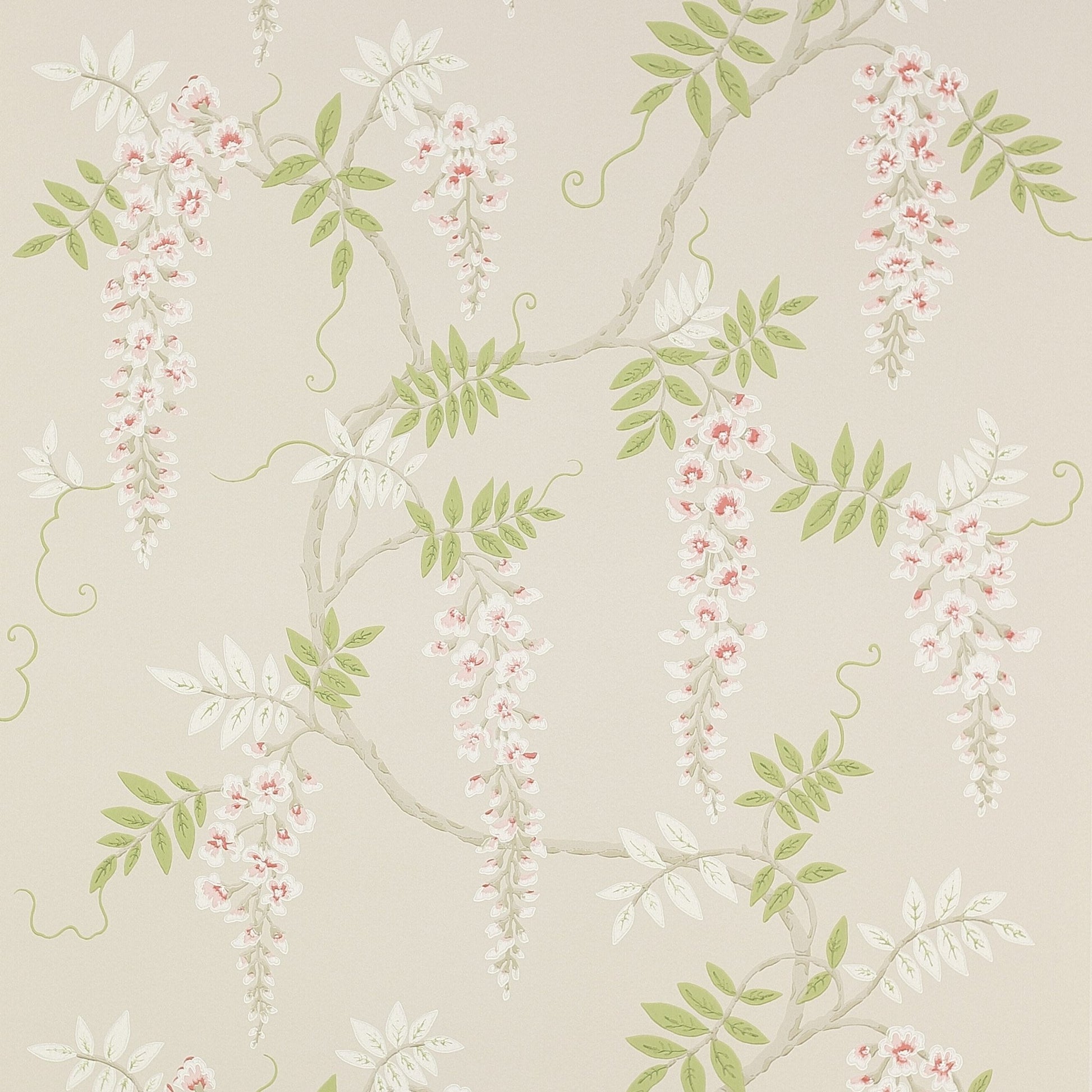 Grayshott Wallpaper - Pink/Green - Colefax & Fowler - W7005 - 04