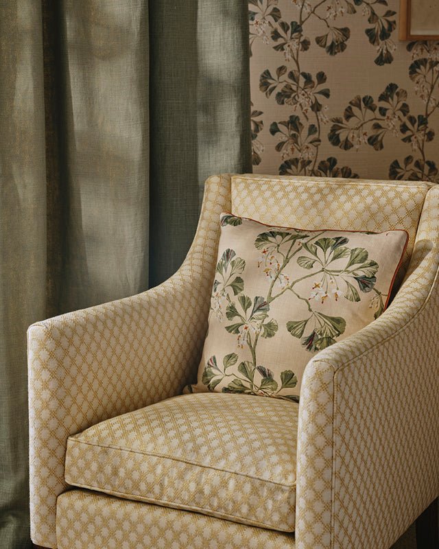 Greenacre Sisal Wallpaper - Lime Green - Colefax & Fowler - W7029-01