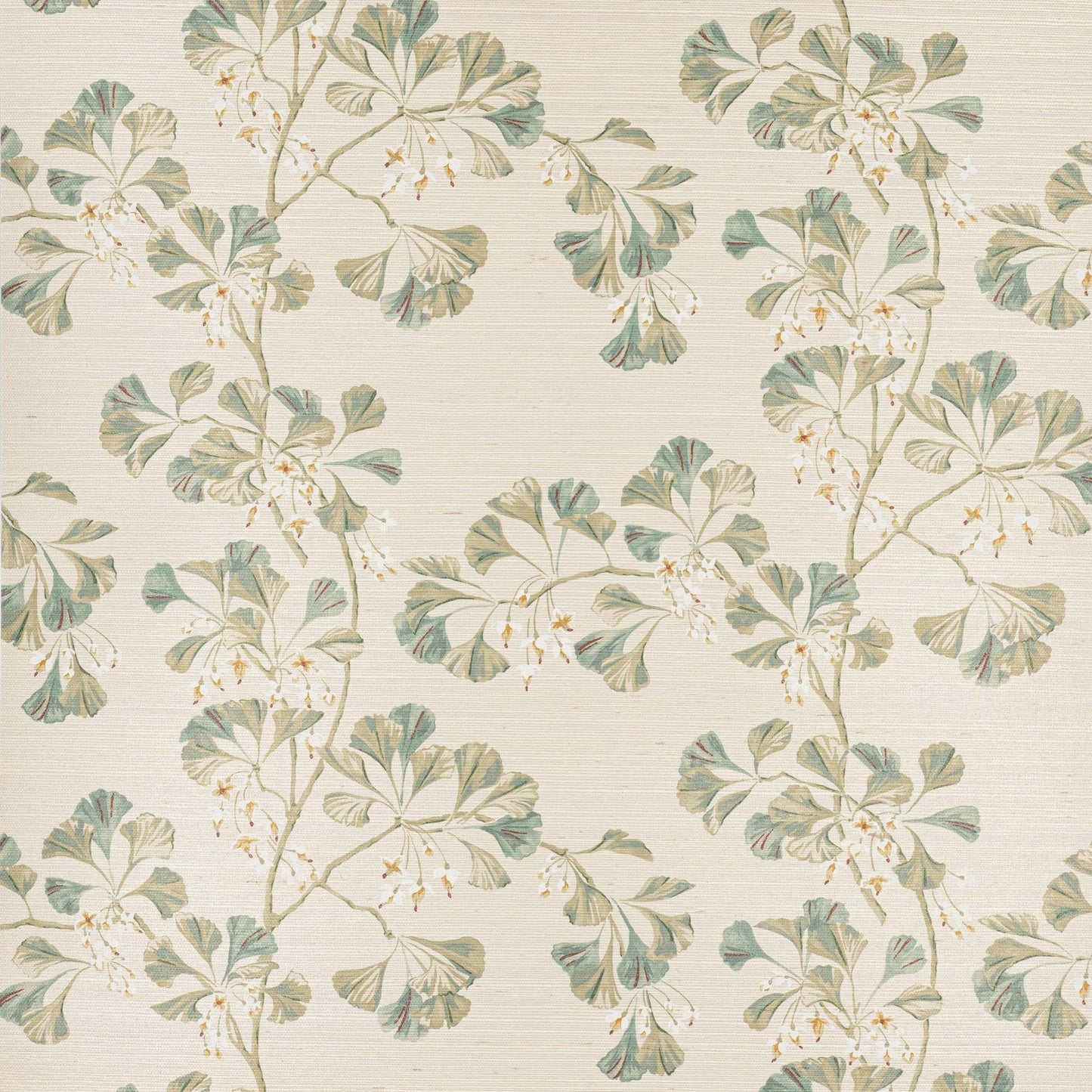 Greenacre Sisal Wallpaper - Green - Colefax & Fowler - W7027-01