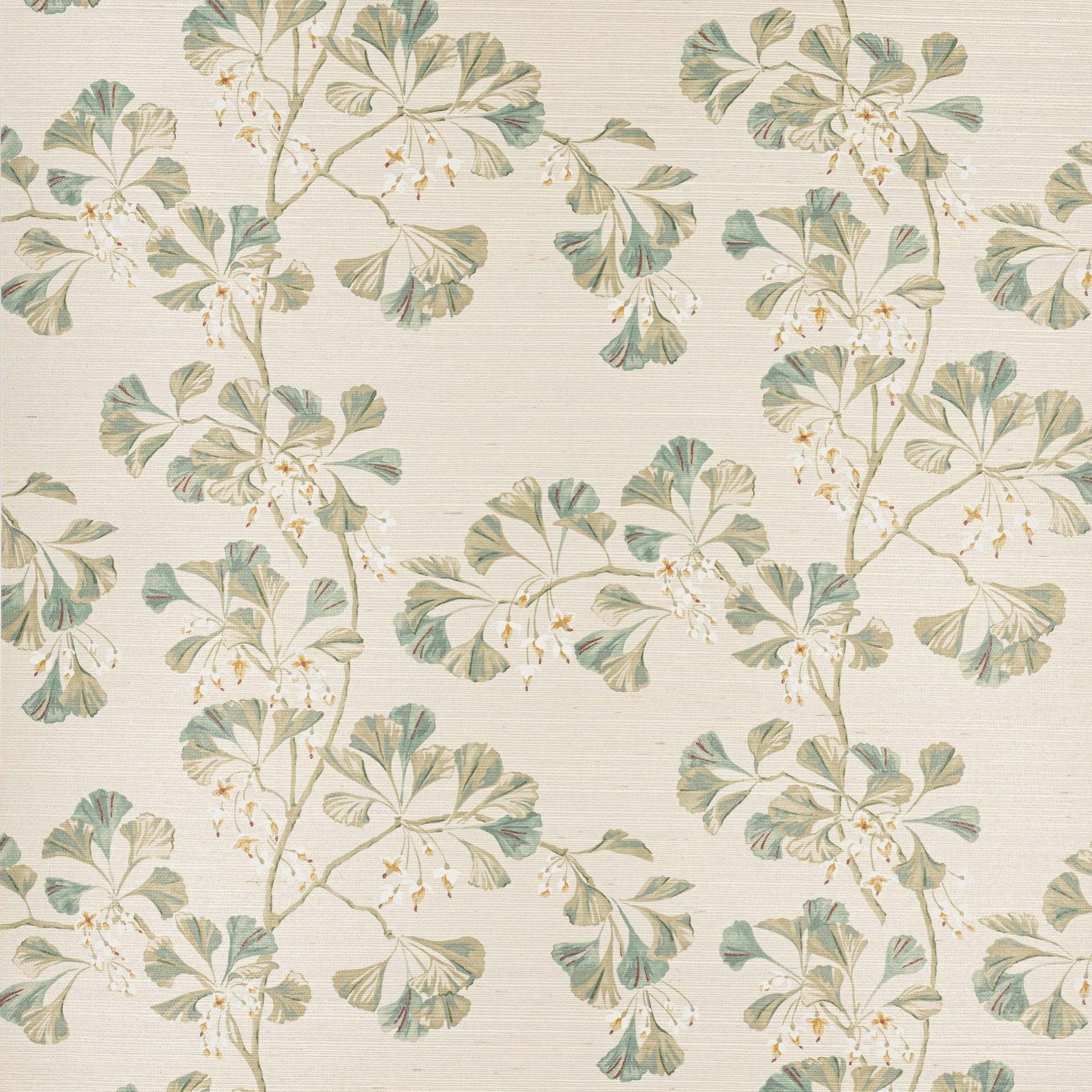 Greenacre Sisal Wallpaper - Green - Colefax & Fowler - W7027-01