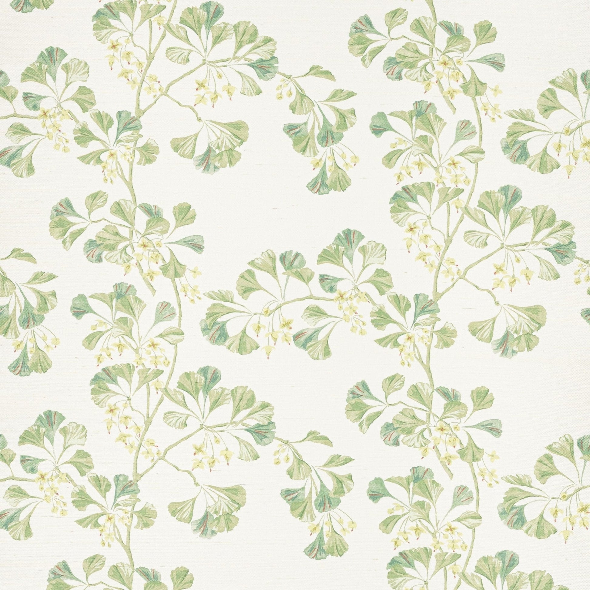 Greenacre Sisal Wallpaper - Lime Green - Colefax & Fowler - W7029-01