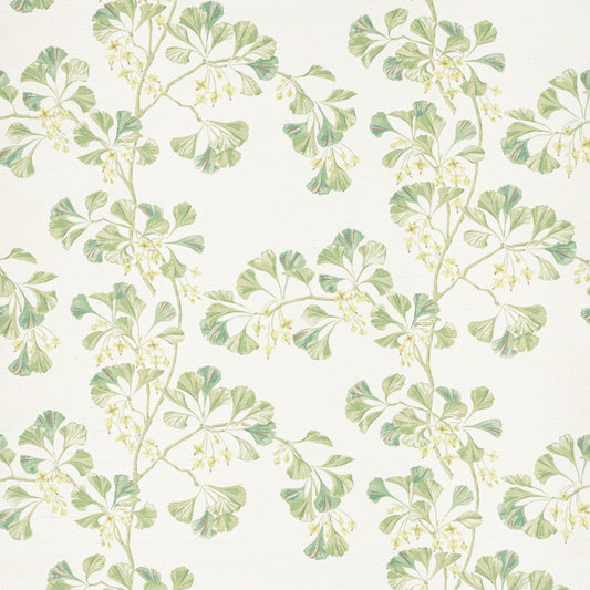 Greenacre Sisal Wallpaper - Lime Green - Colefax & Fowler - W7029-01
