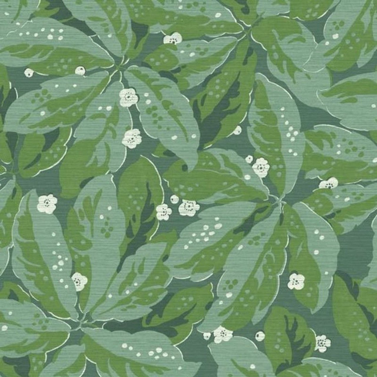 Greenery Five O'Clock Wallpaper - Vert Tropical - Casadeco - 85797156 - Premier Wallcovering