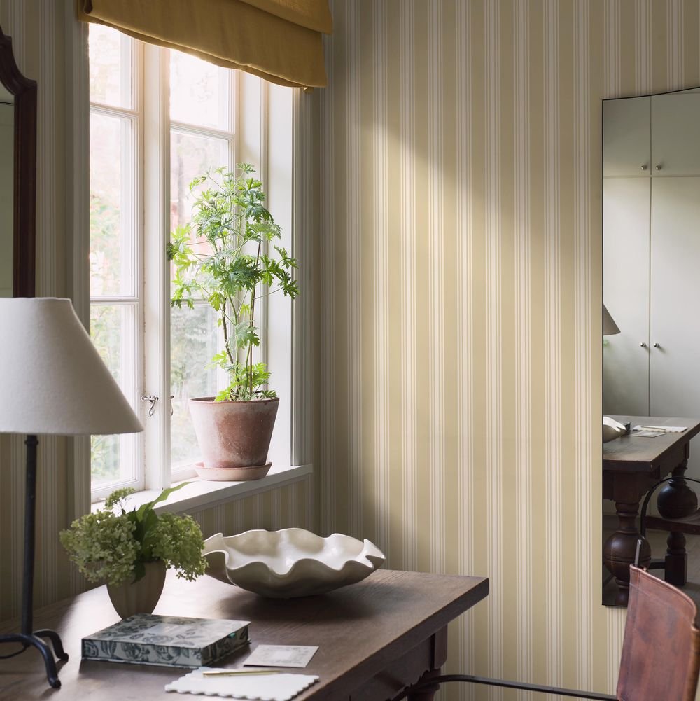 Gunnebo Wallpaper - Yellow - Boråstapeter - 6960 - Premier Wallcovering