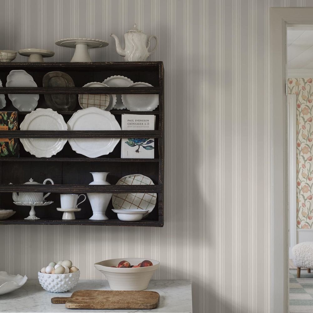 Gunnebo Wallpaper - Taupe - Boråstapeter - 6961 - Premier Wallcovering