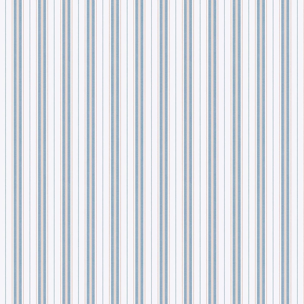 Hamnskar Stripe Wallpaper - Red / Blue - Boråstapeter - 8874 - Premier Wallcovering