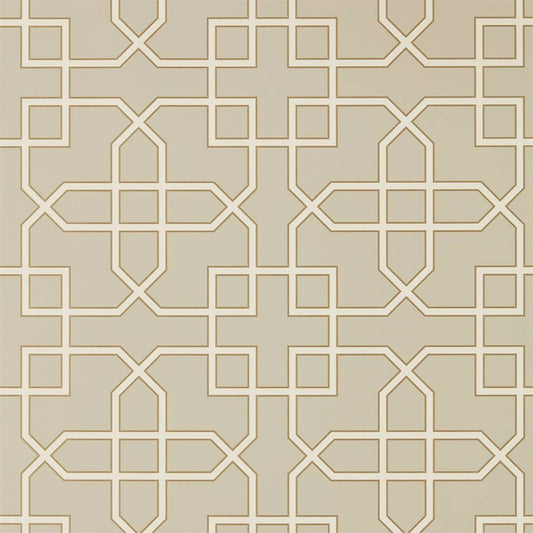 Hampton Trellis Wallpaper - Linen - Sanderson - DGLW216659