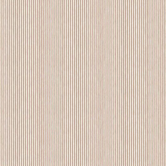 Hand Painted Stripe Wallpaper - Ham Pink - Cotswold White - Josephine Munsey - HPS-012-048 - Premier Wallcovering
