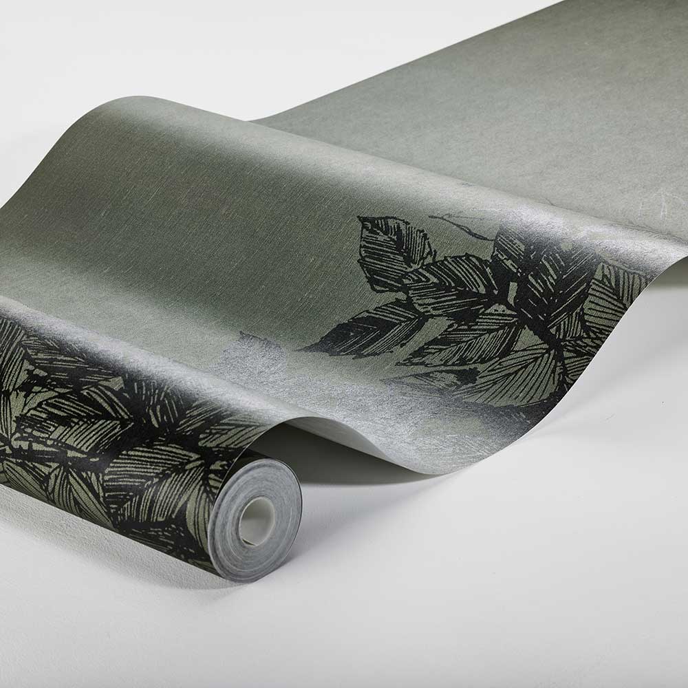 Hassel Panel Wall Mural - Dark Green - Boråstapeter - 1952 - Premier Wallcovering