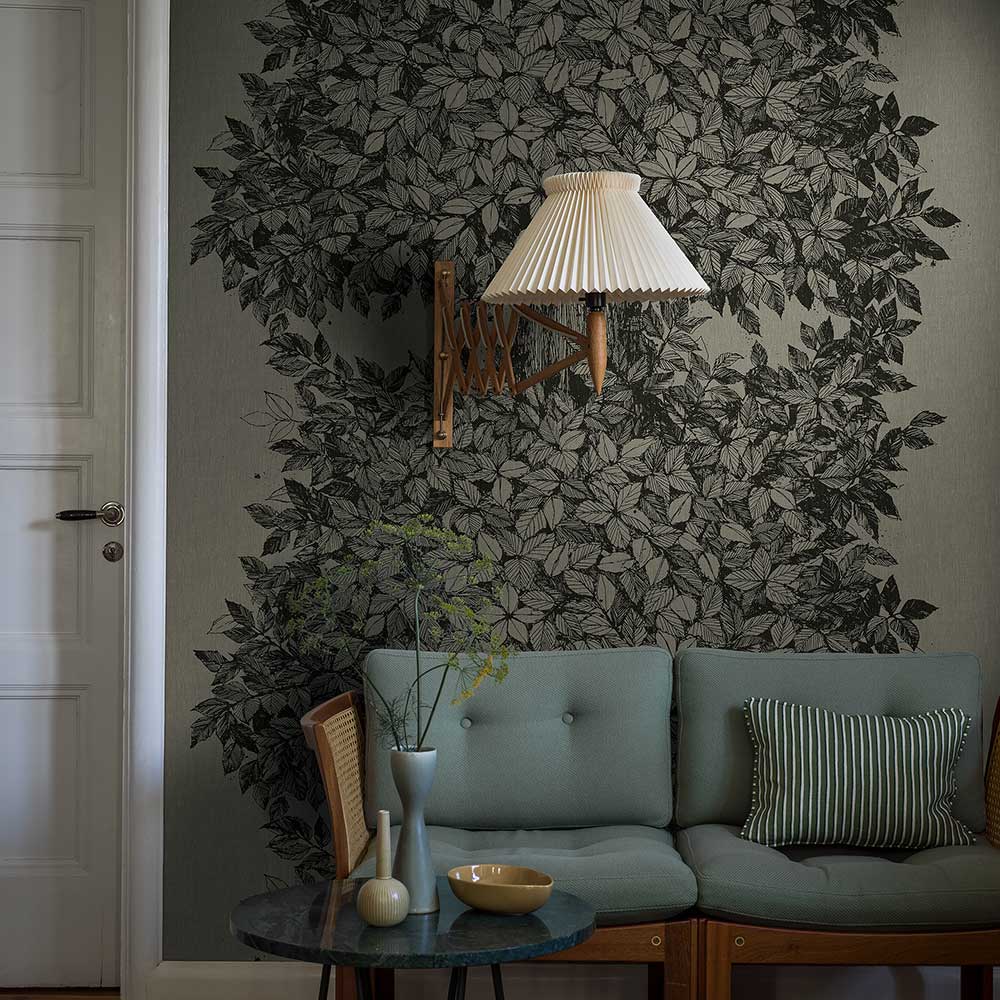 Hassel Panel Wall Mural - Dark Green - Boråstapeter - 1952 - Premier Wallcovering