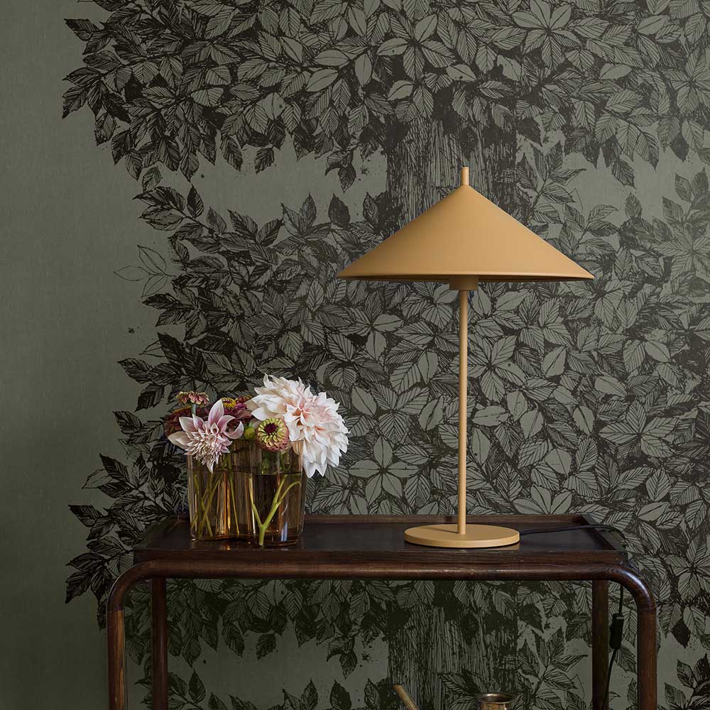 Hassel Panel Wall Mural - Dark Green - Boråstapeter - 1952 - Premier Wallcovering
