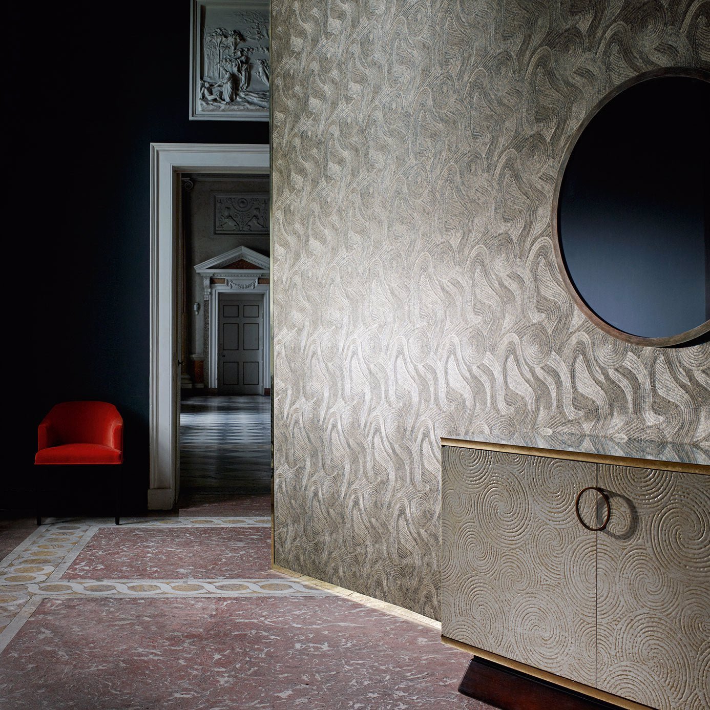 Hawksmoor Wallpaper - Antique Bronze - ZPHA312595 - Zoffany