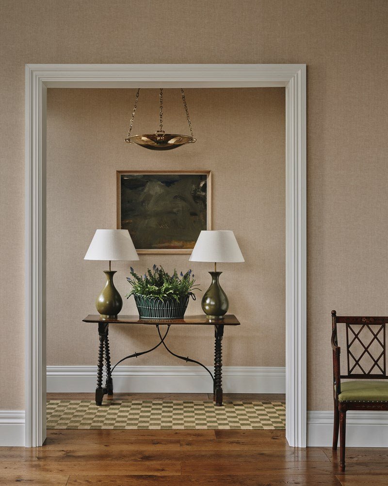 Hector Wallcovering Wallpaper - Sienna - Colefax & Fowler - W7022 - 01