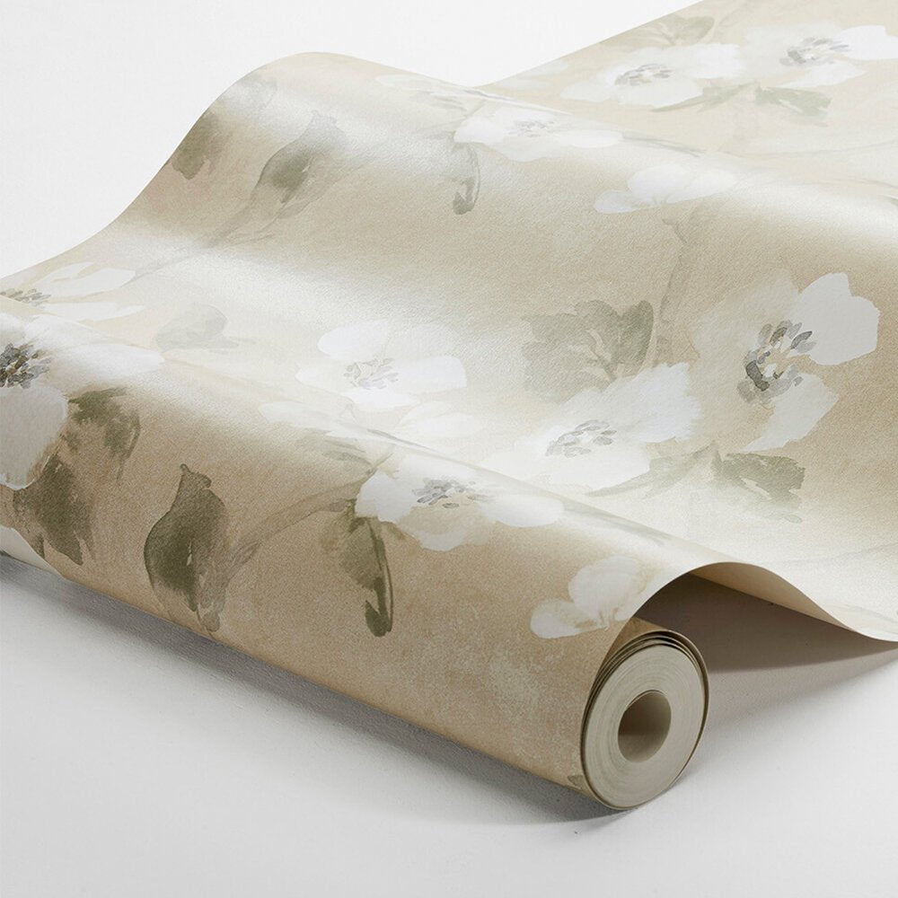 Helen´s Flower Wallpaper - Warm Yellow - Boråstapeter - 3584 - Premier Wallcovering