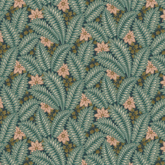 Hidden Ivy Wallpaper - Green - Boråstapeter - 2250 - Premier Wallcovering