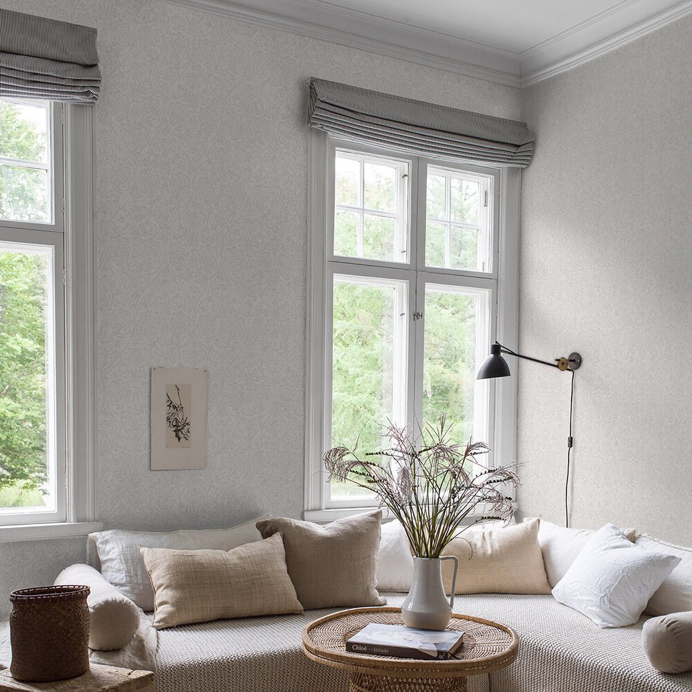 Hidden Medallion Wallpaper - Taupe - Boråstapeter - 4267 - Premier Wallcovering