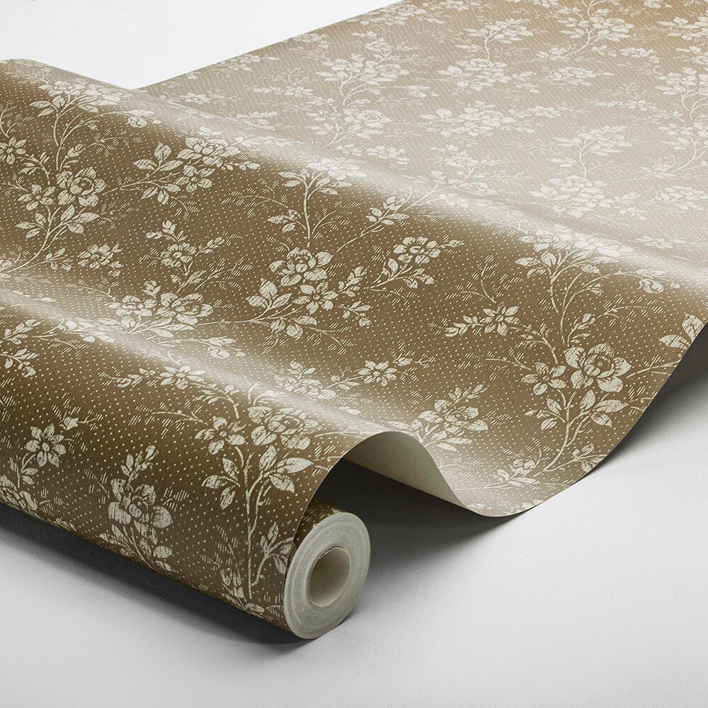 Hip Rose Wallpaper - Brown - Boråstapeter - 4727 - Premier Wallcovering