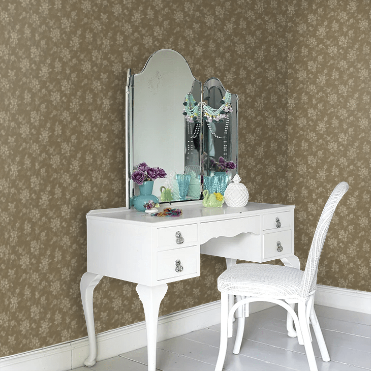 Hip Rose Wallpaper - Brown - Boråstapeter - 4727 - Premier Wallcovering