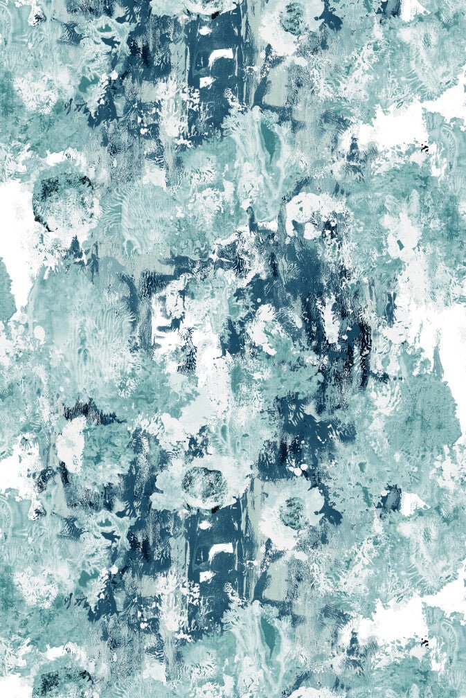 Hodge Splodge Cork Wallpaper - Steamroller Blue - Timorous Beasties - DWN/HODS/WSCF/02 - Premier Wallcovering