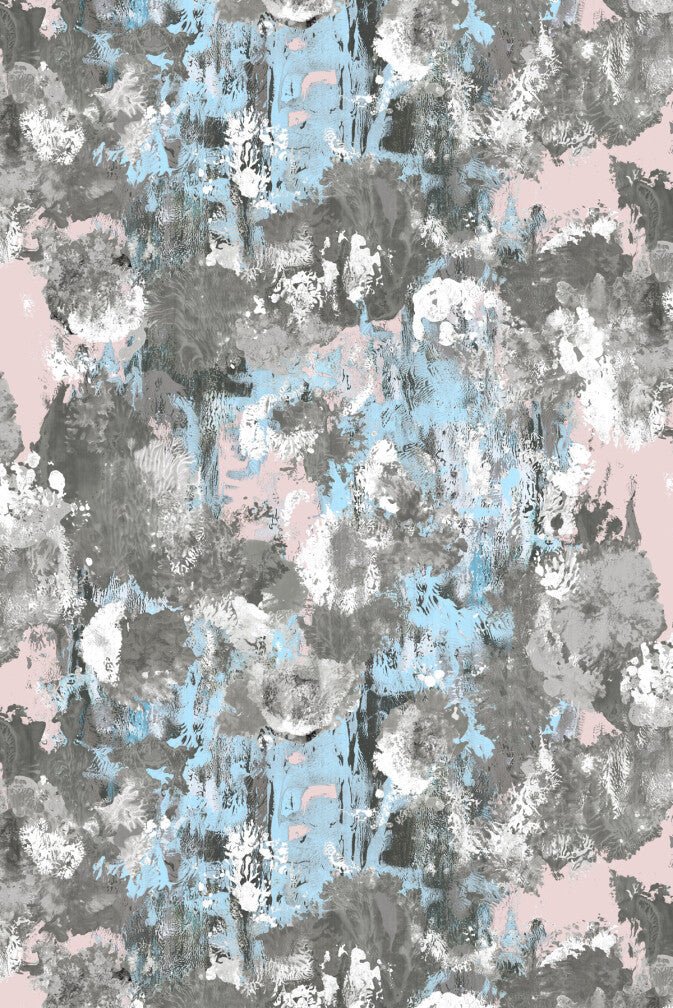 Hodge Splodge Cork Wallpaper - Blue Hint Mash - Timorous Beasties - DWN/HODS/WSCF/03 - Premier Wallcovering