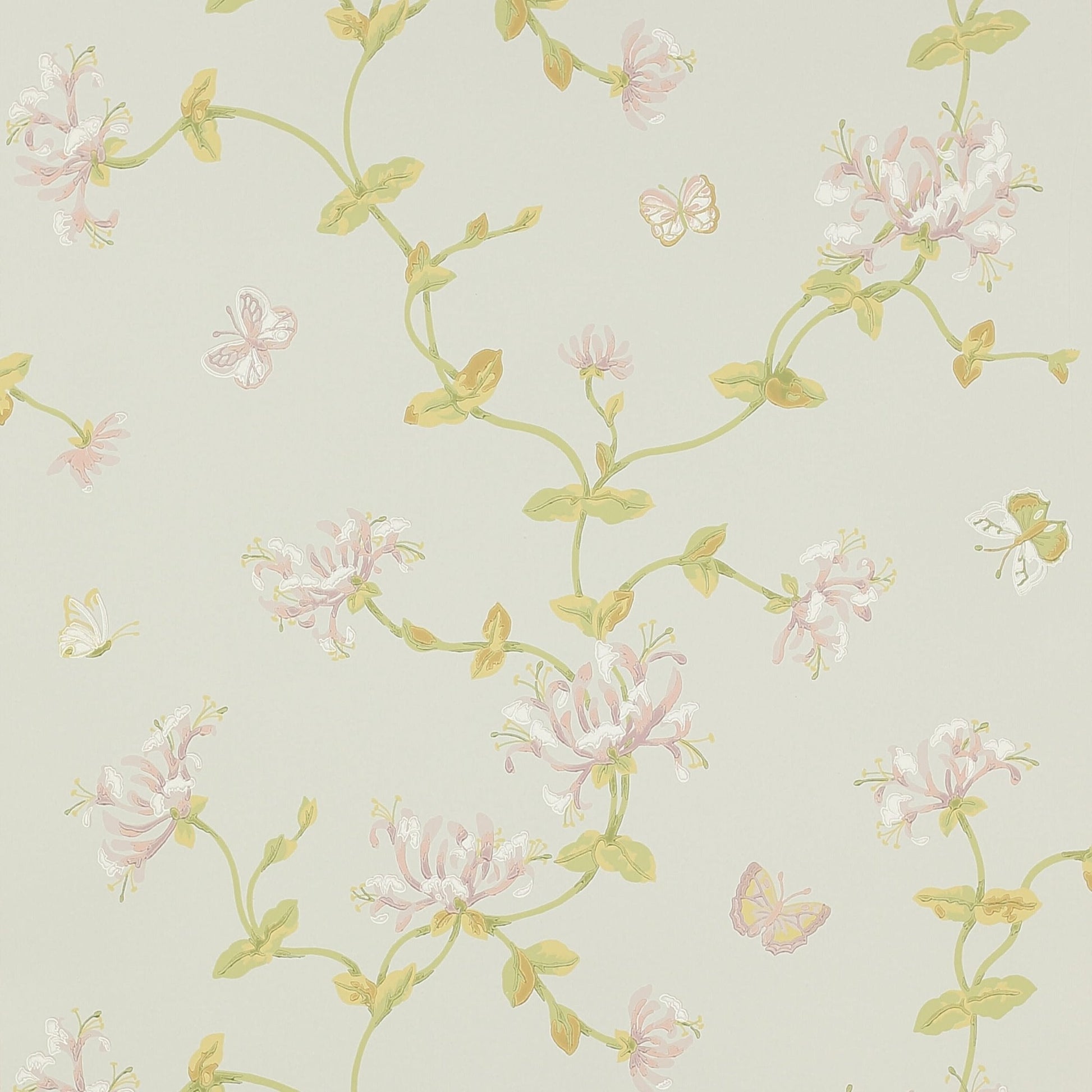 Honeysuckle Garden Wallpaper - Old Blue - Colefax & Fowler - W7002 - 02